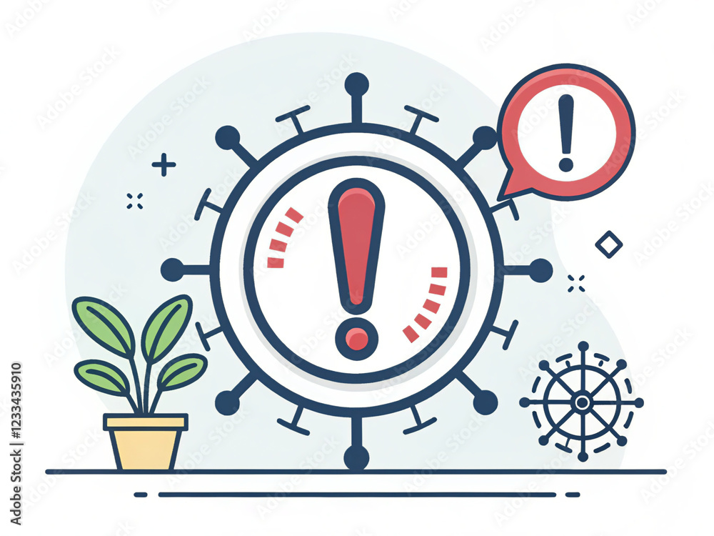 Obraz premium Alert concept 