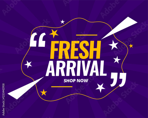 modern style fresh arrival marketing background purchase and save