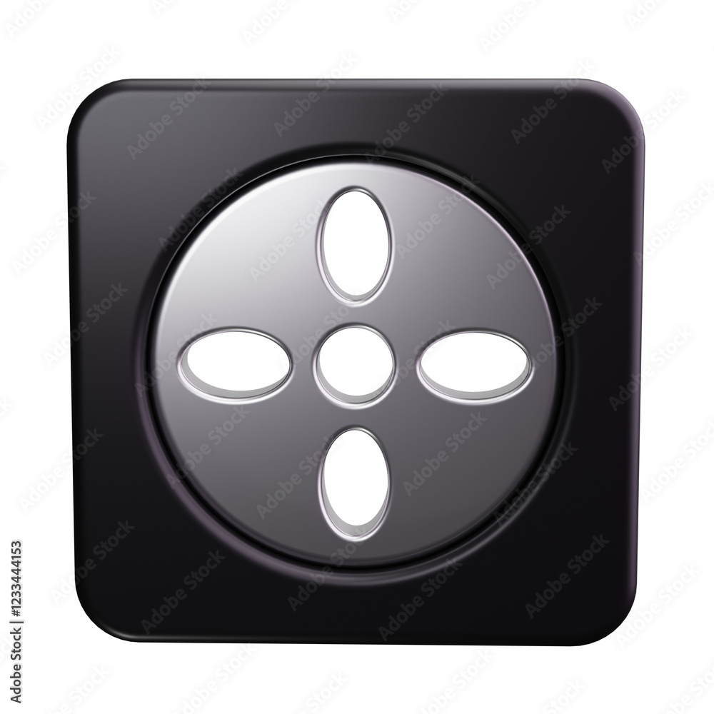 Fototapeta premium Floor Vent 3d render icons