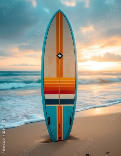 Colorful Surf Board