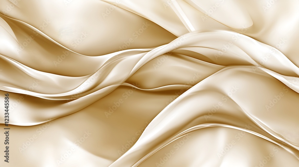 Elegant Draped Cream Colored Fabric Abstract Background Elegant Draped Cream Colored Fabric Abstract Background