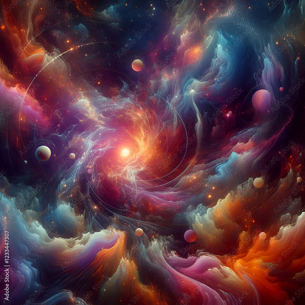 visualization of space, generativ al visualization of space, generativ al