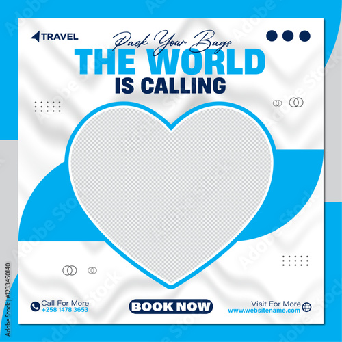 Minimalist Travel Agency Social Media Banner