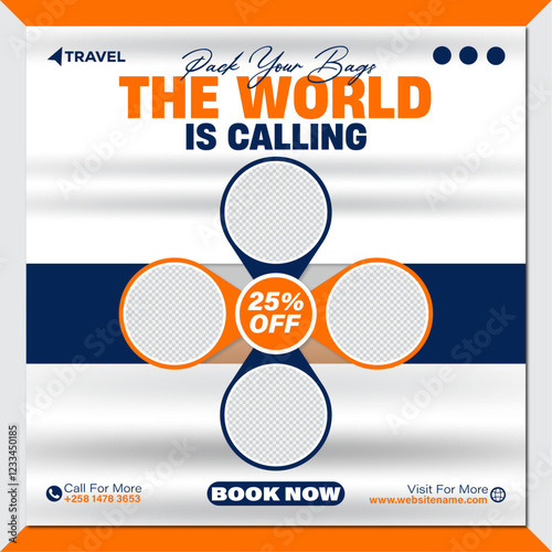 Travel Agency Social Media Post Template