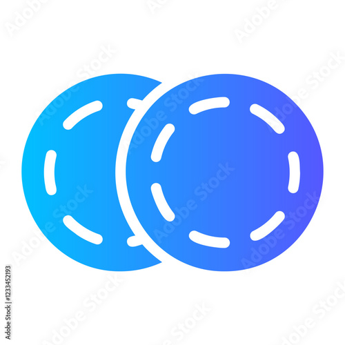 cotton pad Gradient icon