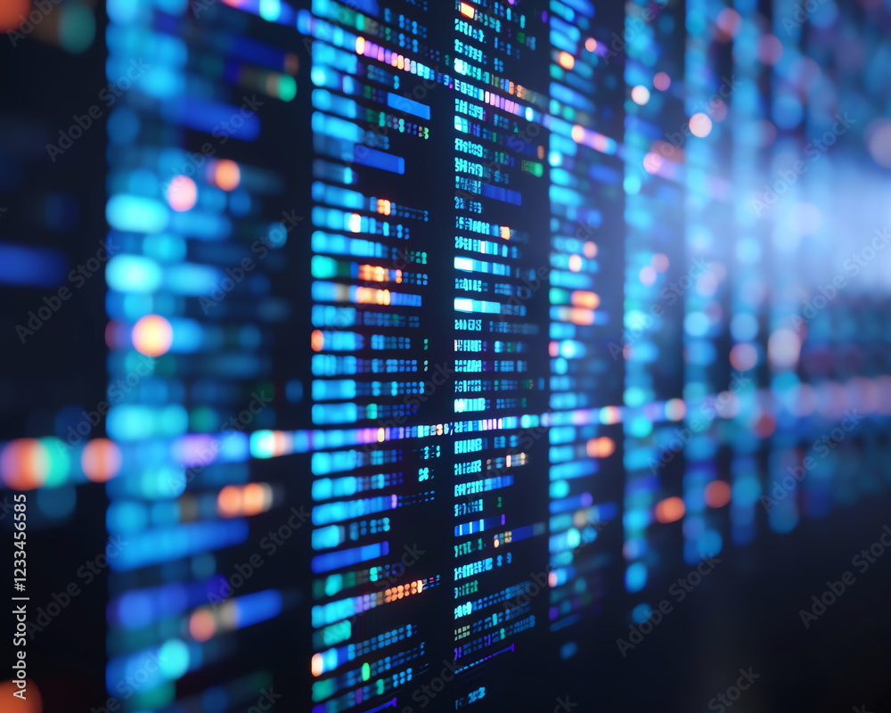 Abstract Digital Data Visualization with Dynamic Lines and Vibrant Colors Representing Information Flow Abstract Digital Data Visualization with Dynamic Lines and Vibrant Colors Representing Information Flow