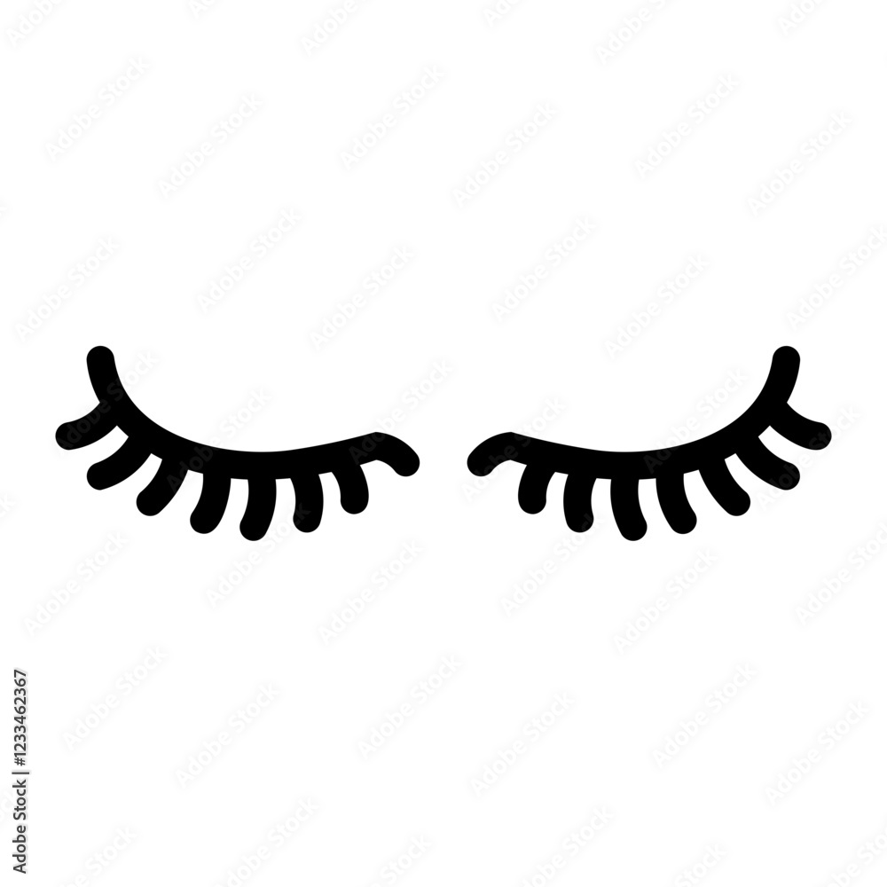 Obraz premium eyelashes Line Icon