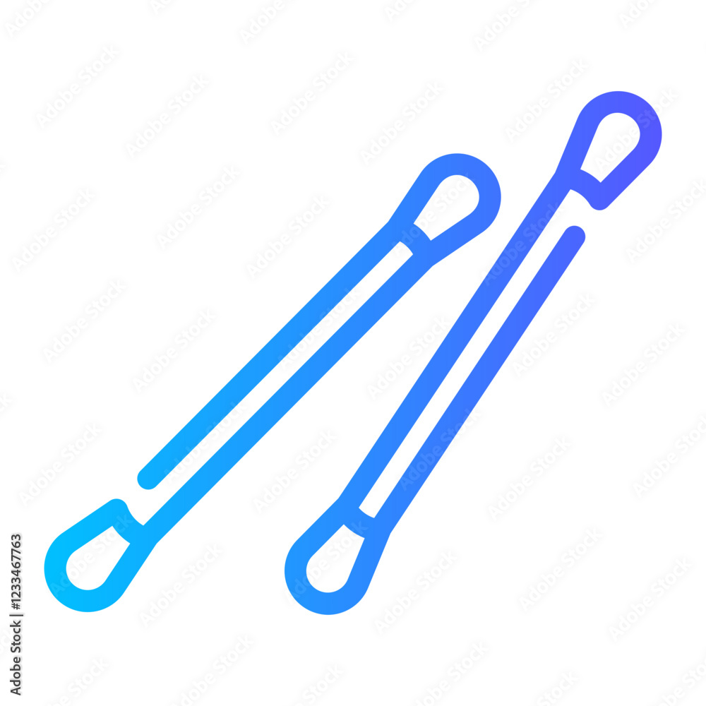 Obraz premium cotton buds Line Gradient Icon