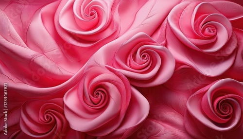 Softly Blushing Rose Fabric Background, Offering a Delicate and Romantic Atmosphere with Subtle Textures and Elegant Colors, Perfect for Adding a Touched of Sophistication to Digital Art, Home