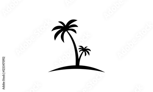 Palm tree logo vector