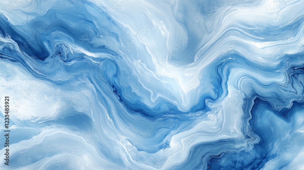 Abstract Blue Swirling Marble Texture Background Abstract Blue Swirling Marble Texture Background