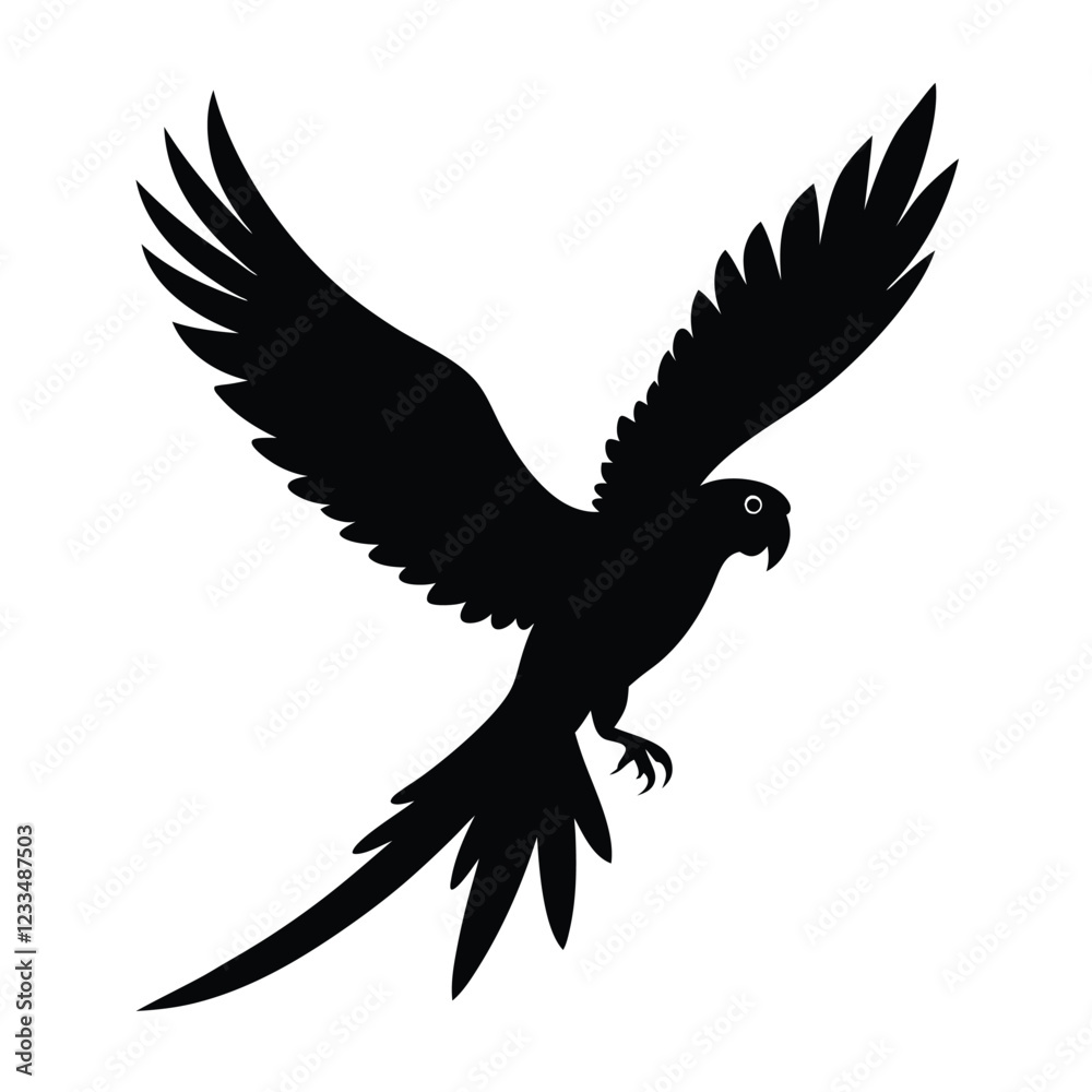 Obraz premium eagle in the sky vector illustration