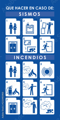 QUE HACER EN CASO DE: INCENDIO Y SISMO