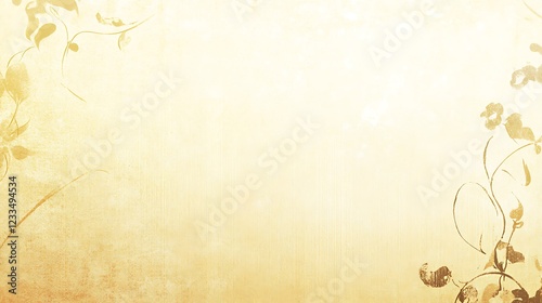 Elegant Golden Floral Background Design