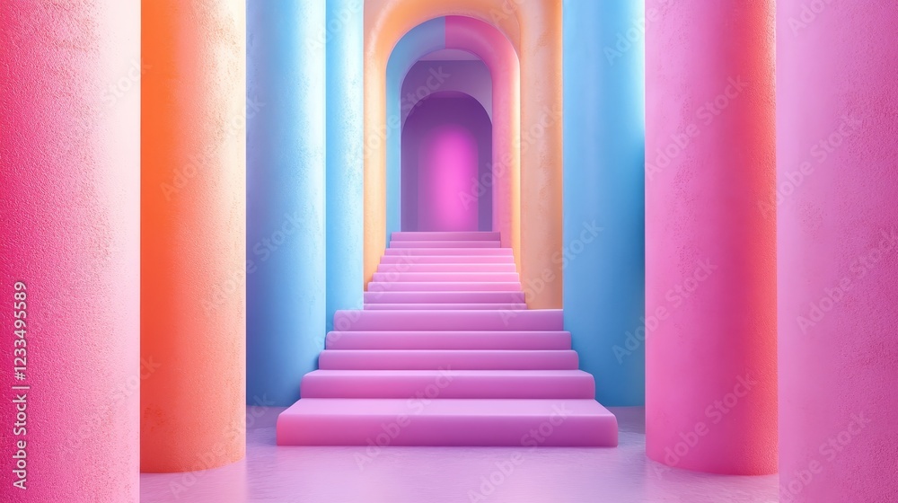 Abstract blue cubes, fluid design, 3d render, Generative AI Abstract blue cubes, fluid design, 3d render, Generative AI