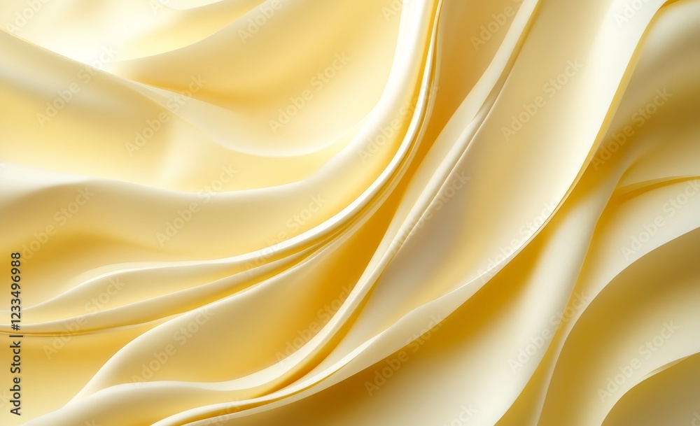 Smooth, creamy yellow fabric with elegant, flowing folds and soft light. Smooth, creamy yellow fabric with elegant, flowing folds and soft light.