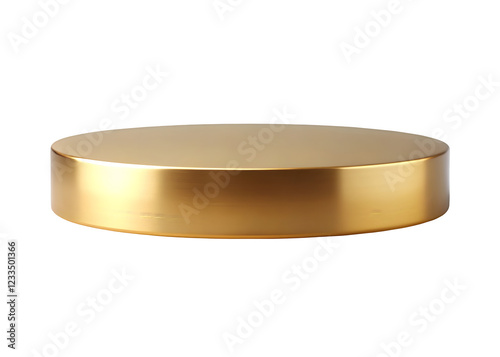 Gold podiums png. Golden pedestal on an isolated transparent background. Podium for advertising, podium for products. PNG.