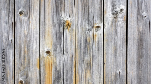 Weathered Wood Planks Texture with Knots and Grain Details Showing Natural Colors