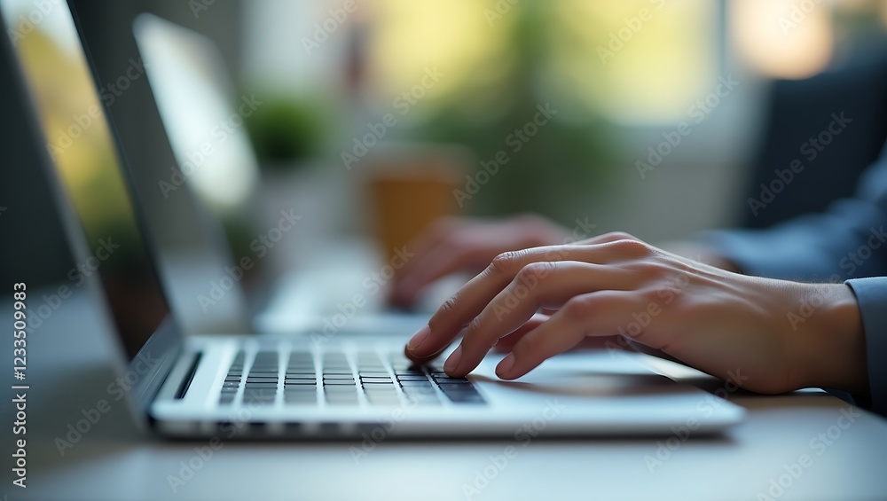 person typing on a laptop keyboard person typing on a laptop keyboard