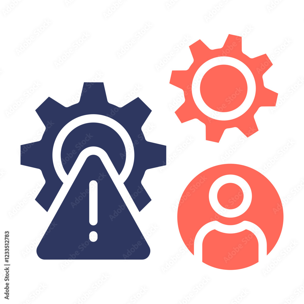 Operational Risk glyph color icon Operational Risk glyph color icon