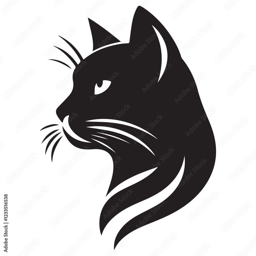 Cat silhouette design Cat silhouette design