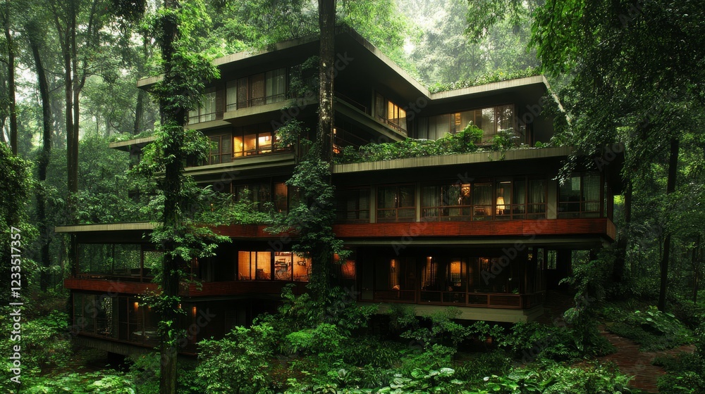 Lush Rainforest Modern House Architectural Design Lush Rainforest Modern House Architectural Design