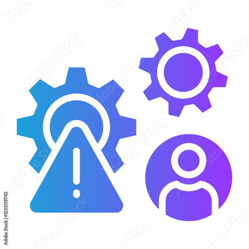 Operational Risk glyph gradient icon
