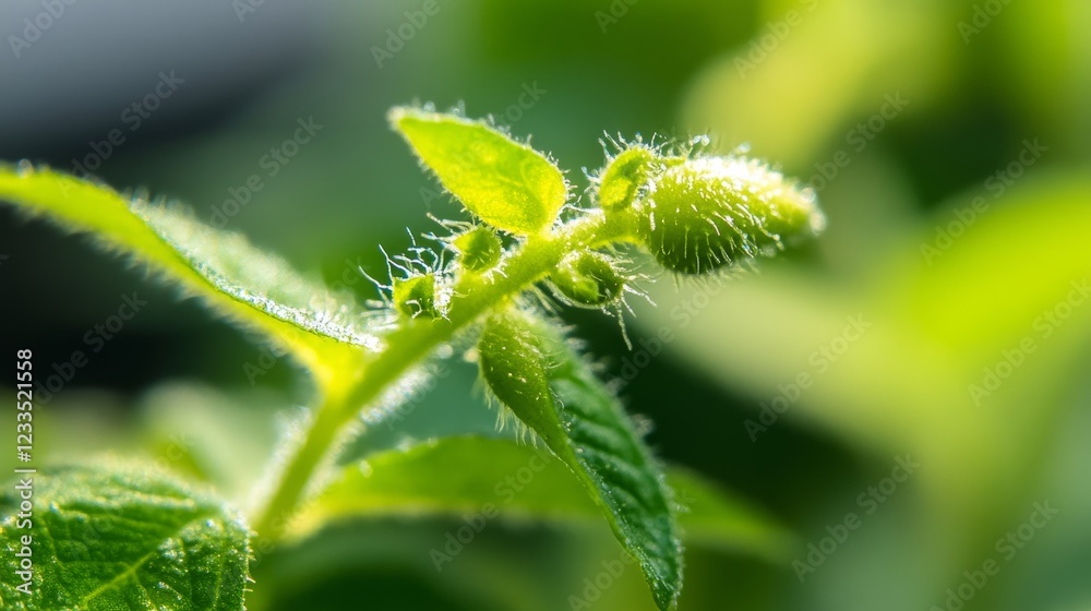 A close-up of fresh green plant buds, showcasing intricate details and vibrant hues in natural light. A close-up of fresh green plant buds, showcasing intricate details and vibrant hues in natural light.