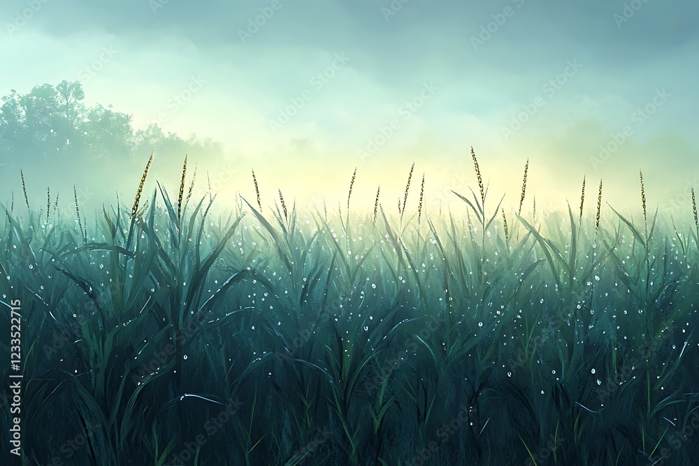 Obraz premium grass and sky