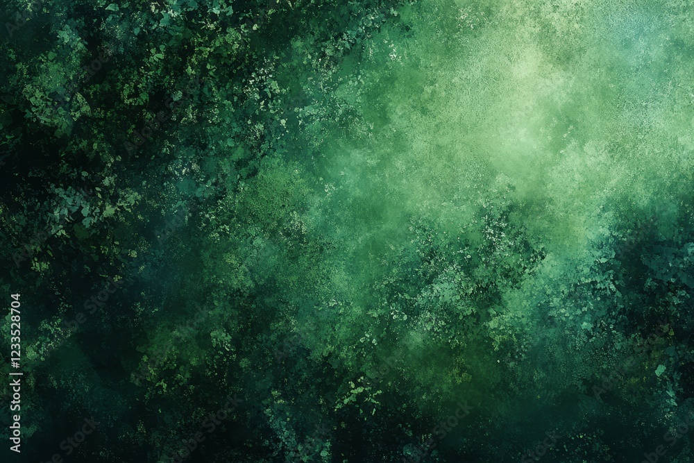Abstract green textured background with light center. Abstract green textured background with light center.