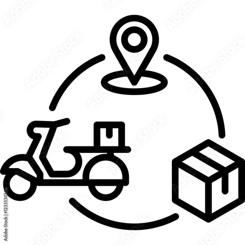 Supply Chain line icon