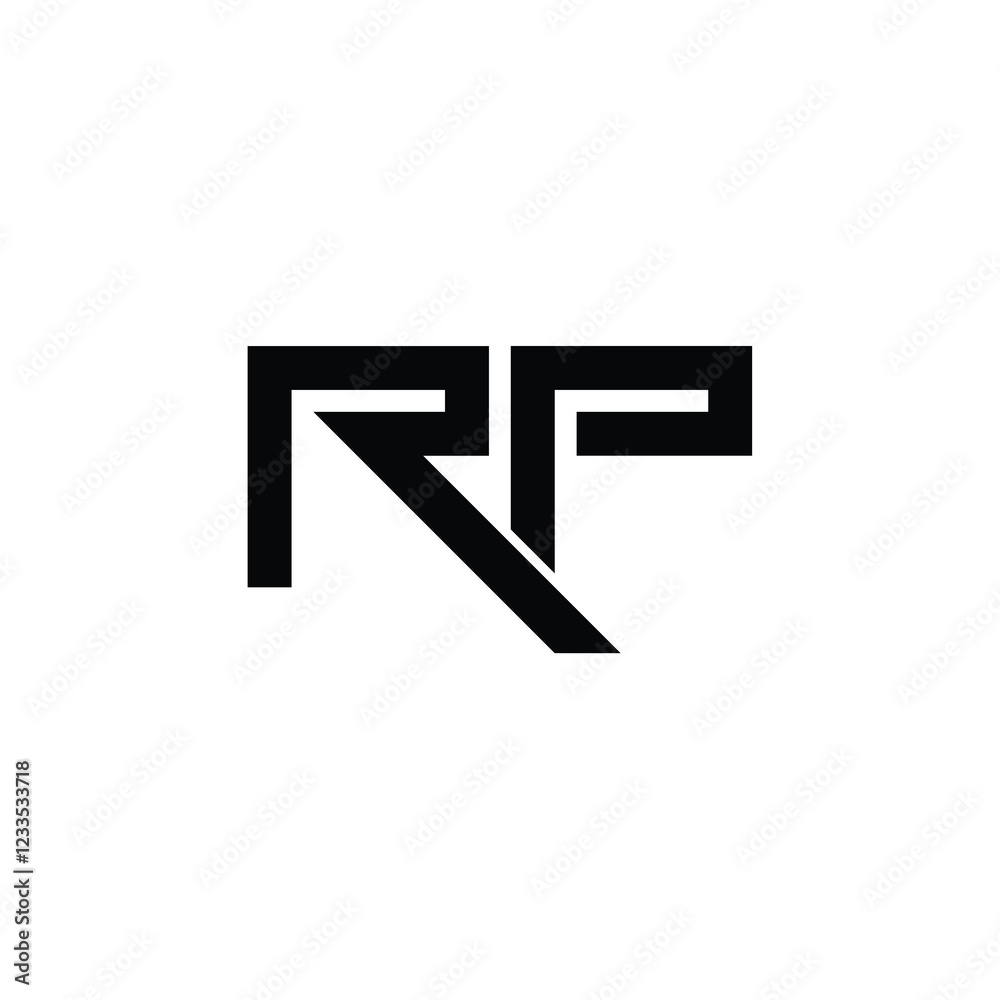 RP monogram logo design letter text name symbol monochrome logotype alphabet character simple logo RP monogram logo design letter text name symbol monochrome logotype alphabet character simple logo