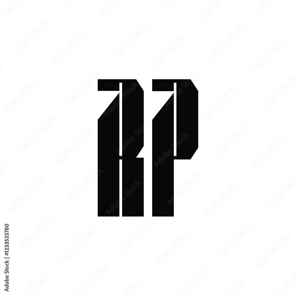 RP monogram logo design letter text name symbol monochrome logotype alphabet character simple logo RP monogram logo design letter text name symbol monochrome logotype alphabet character simple logo