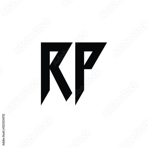 Free Download RP monogram logo design letter text name symbol monochrome logotype alphabet character simple logo - GFXLoad