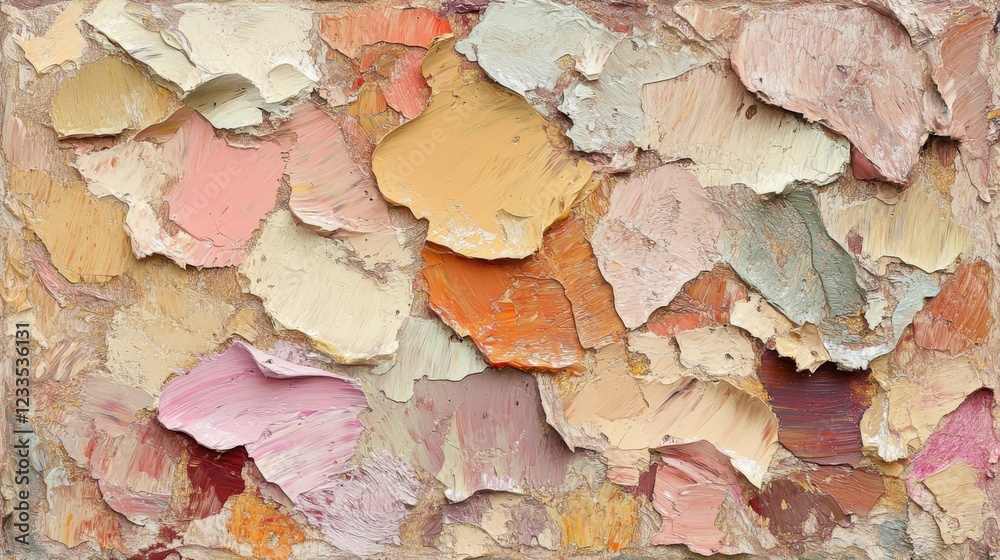 Abstract Impasto Painting Textured Palette Abstract Impasto Painting Textured Palette