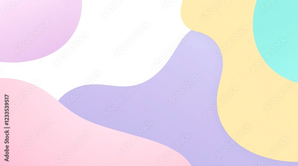 Simple liquid colourful geometric abstract background on white. Set abstract geometric shapes. Abstract style elements, vintage banner, poster. Flat background vector