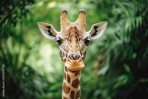 giraffe in the zoo