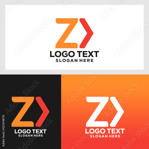 Monogram letter capital  with illustrations vector illustrations for your work logo photo