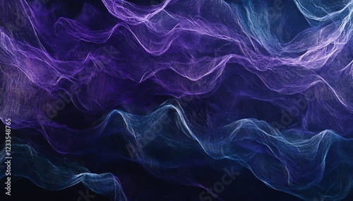 Wallpaper Mural Abstract purple and blue wavy fabric texture. Torontodigital.ca