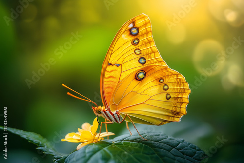 butterfly on a yellow flower