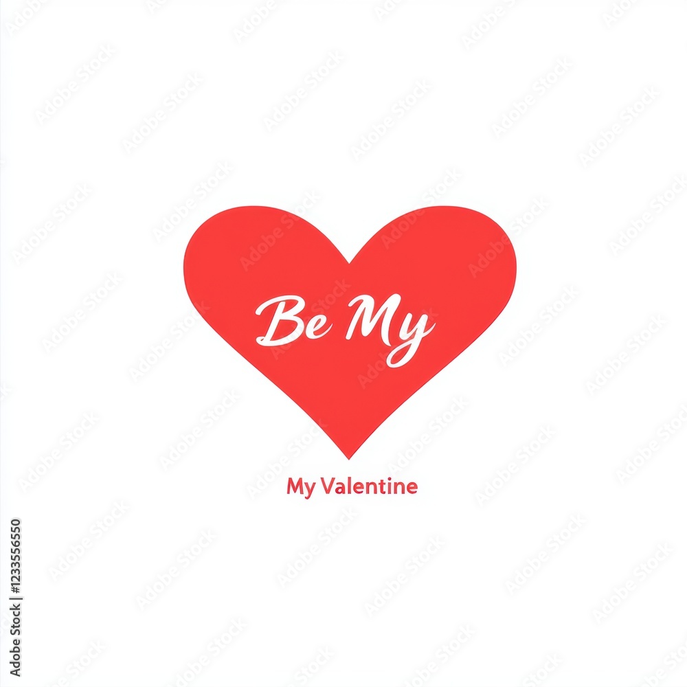Valentine’s Day greeting card with text and hearts. Valentine’s Day greeting card with text and hearts.