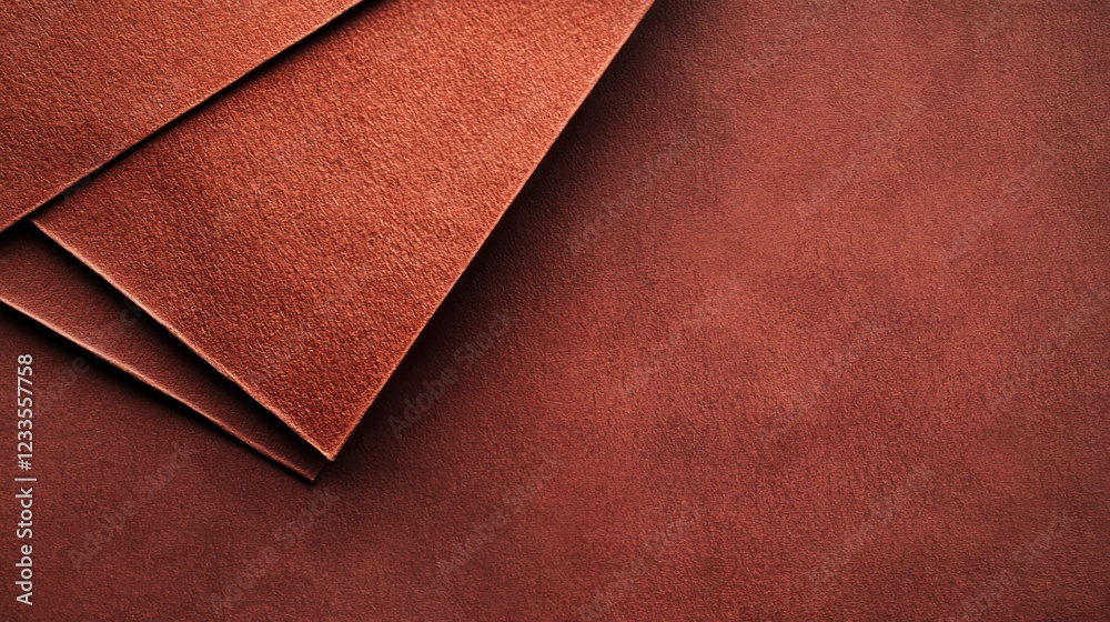 Fototapeta premium Close up of brown leather texture background with copy space for design.