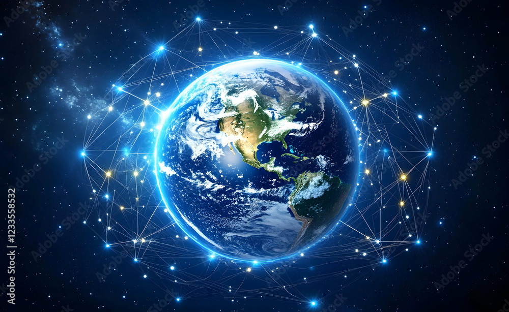Global Network: Earth's Interconnectedness in Space Global Network: Earth's Interconnectedness in Space
