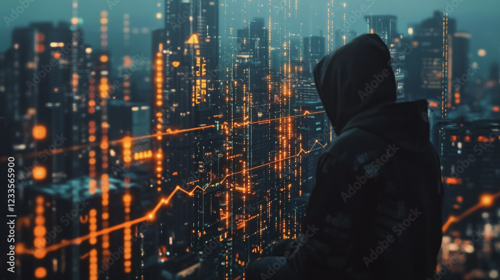 Hacker are planning to hack and attack networks and cyber security , innovative Smart city and graphs with statistics to analyze business potential and predict future developments in company growth. Hacker are planning to hack and attack networks and cyber security , innovative Smart city and graphs with statistics to analyze business potential and predict future developments in company growth.
