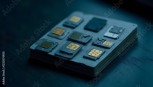 Various SIM Cards Mobile Phone Tech gsm  photo