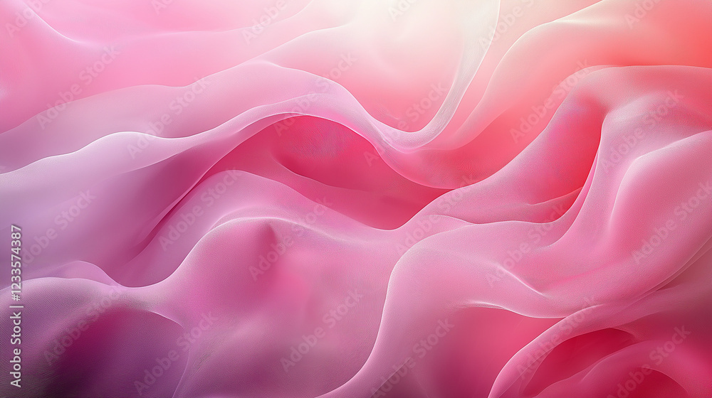 Abstract Background Abstract pink silk texture, soft wavy fabric background with gentle folds Abstract Background Abstract pink silk texture, soft wavy fabric background with gentle folds