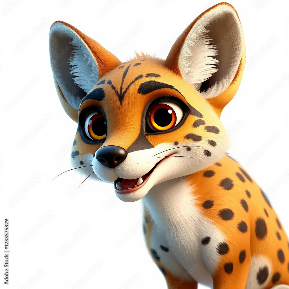 Obraz premium cartoon jackal