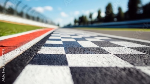 racing track finish line