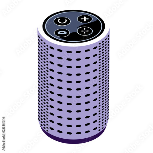 Digital assistant icon Isometric of Digital assistant  icon vector illustration (2)