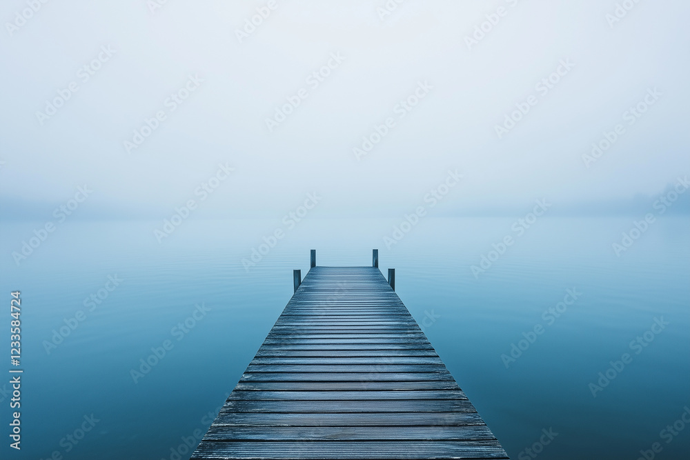 Obraz premium pier on the lake